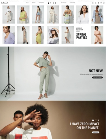 eCommerce website: nu-in