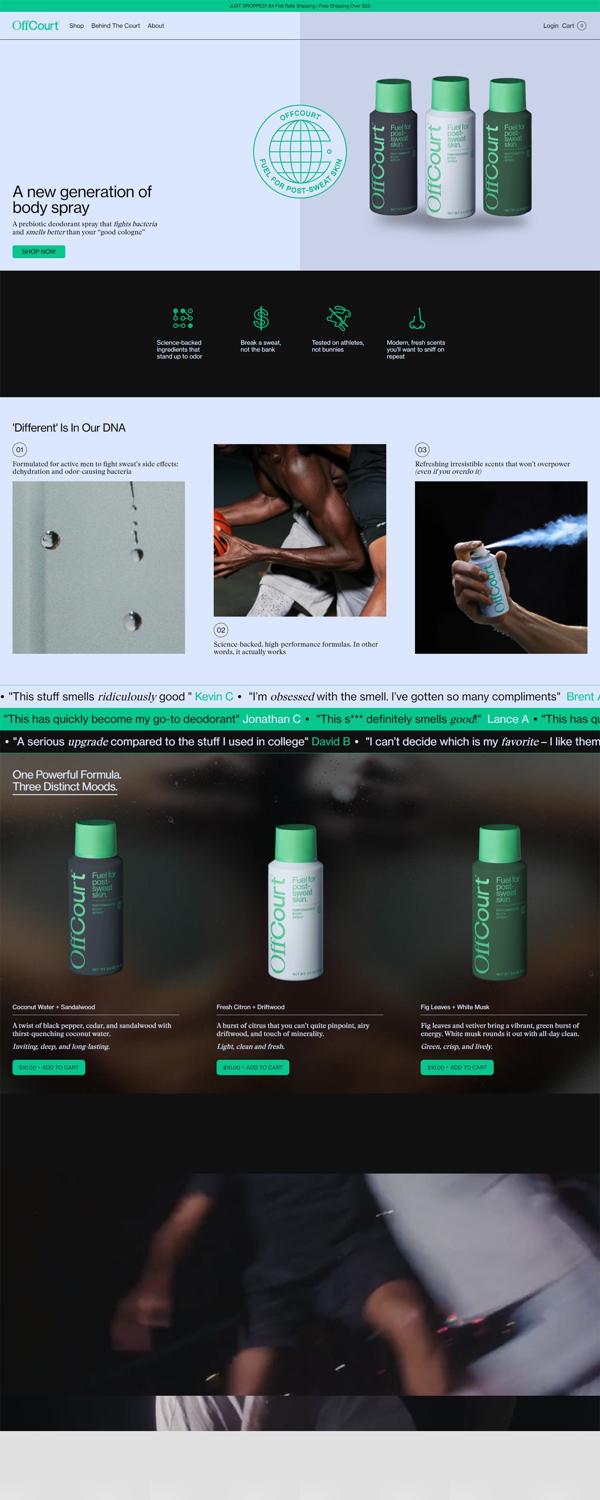 eCommerce website: OffCourt