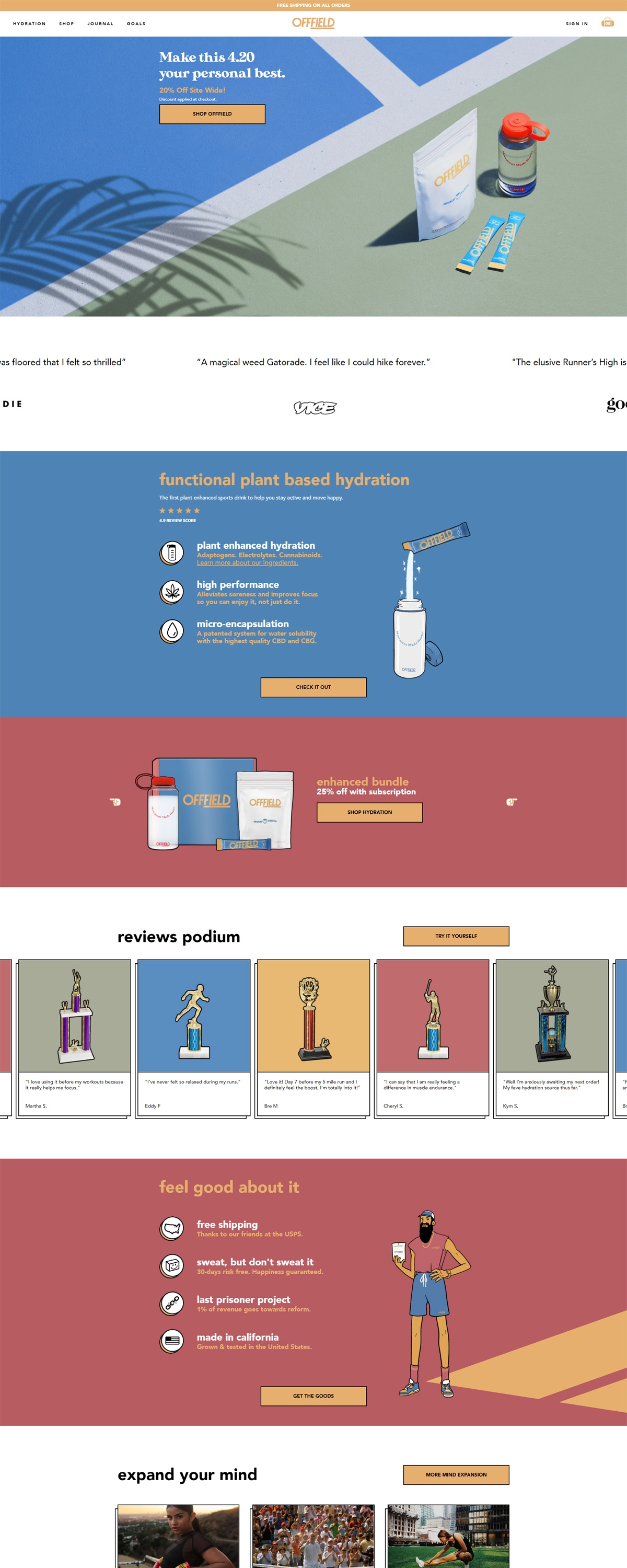 eCommerce website: OFFFIELD