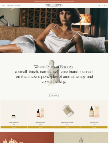 eCommerce website: Palm of Feronìa