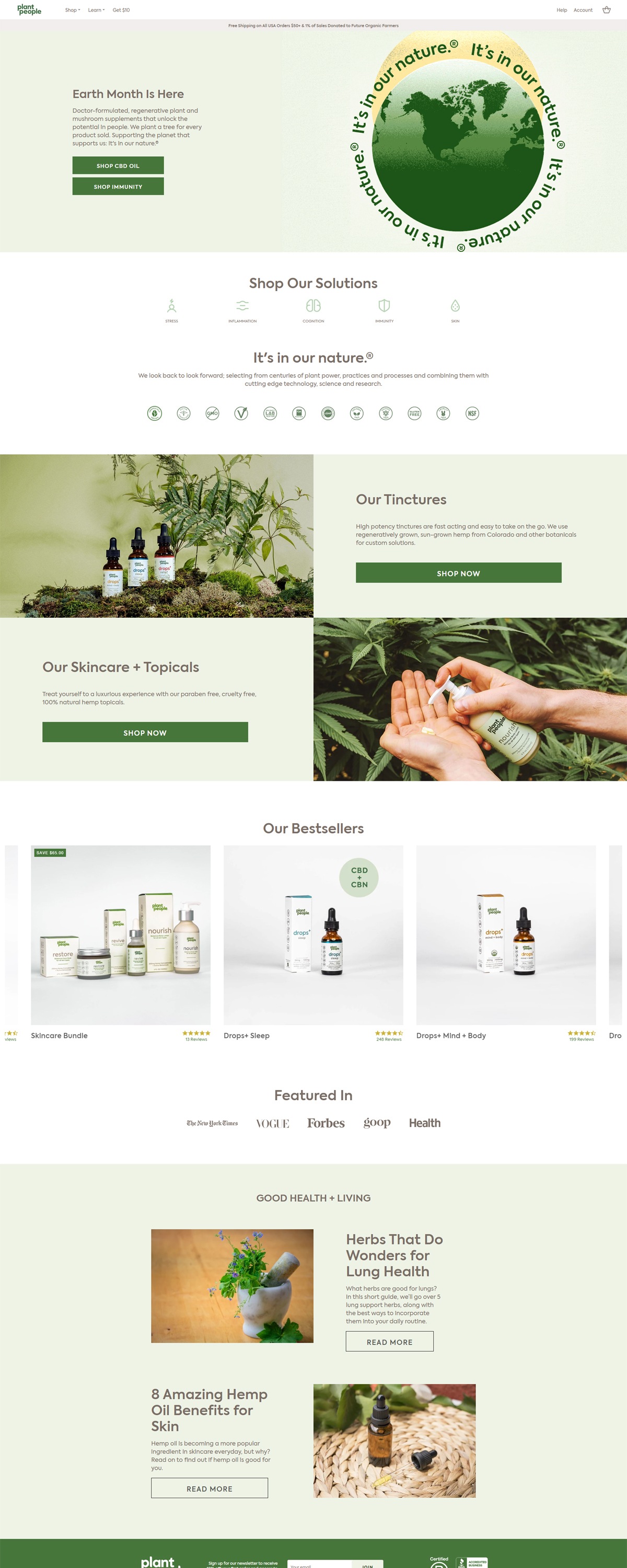 eCommerce website: Planet People