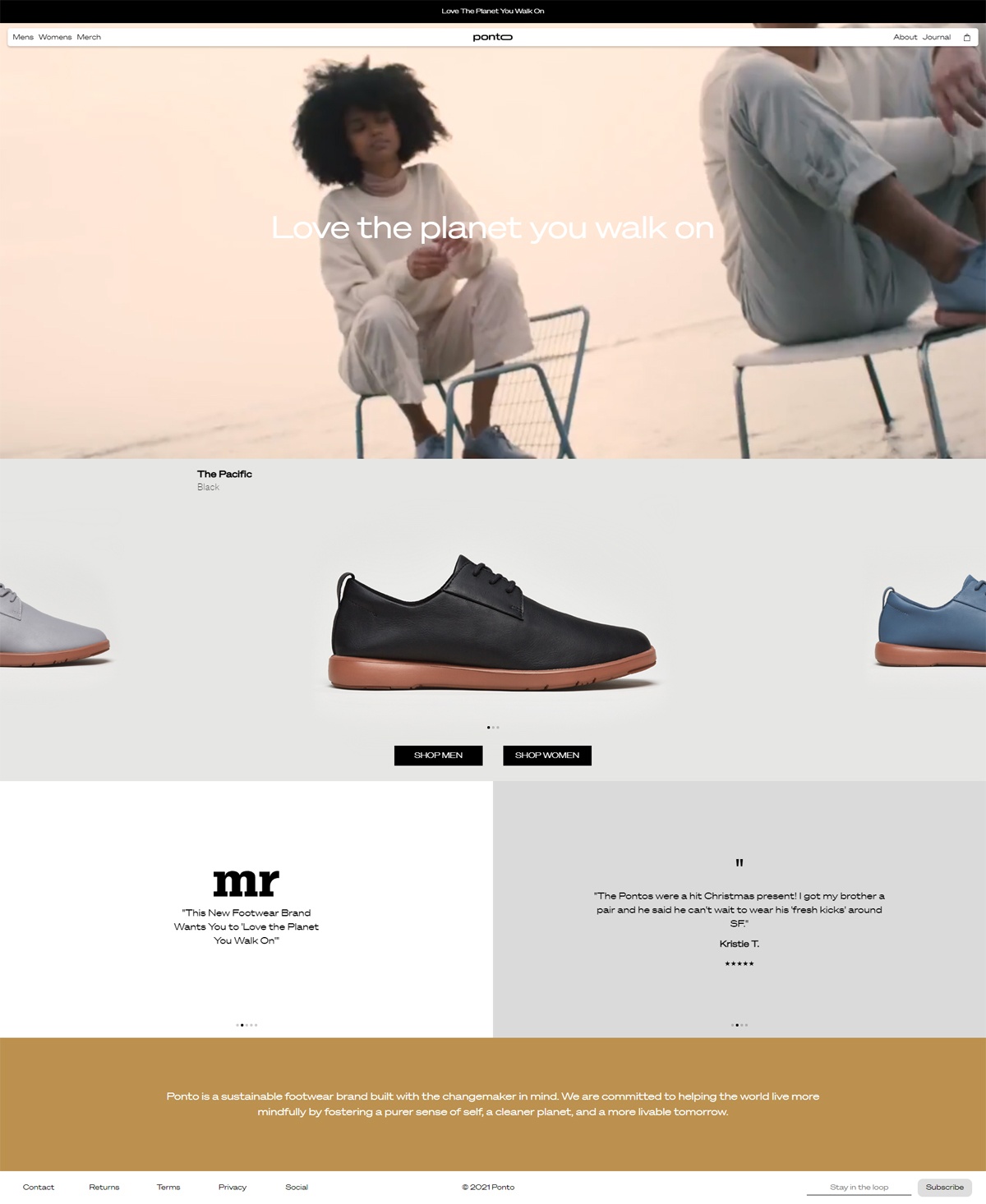 eCommerce website: Ponto