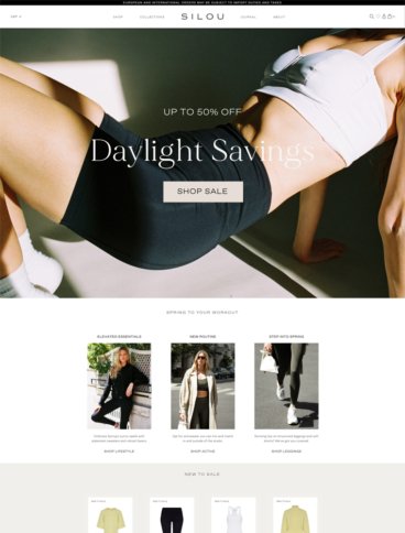 eCommerce website: SILOU