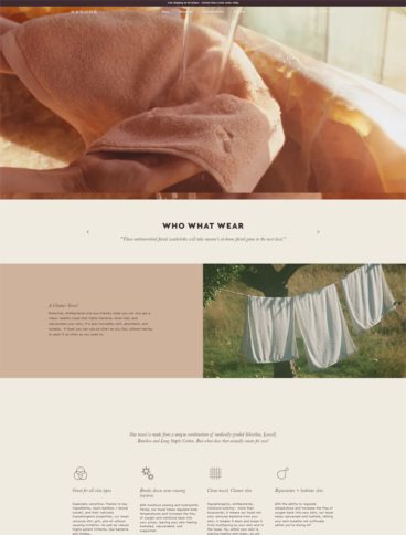 eCommerce website: Resore