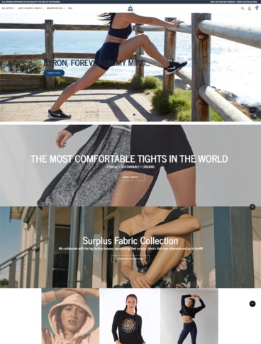 eCommerce website: BAY Active