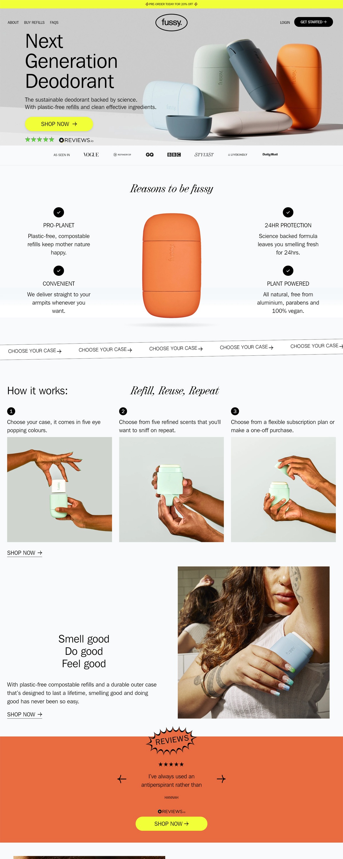 eCommerce website: Fussy