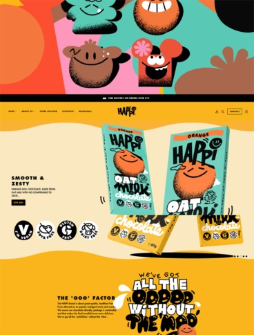eCommerce website: Happi Free From