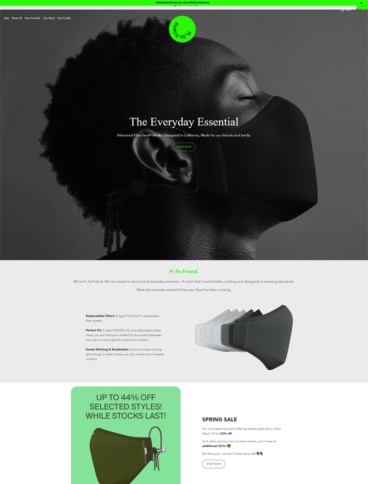 eCommerce website: Hllo Friend