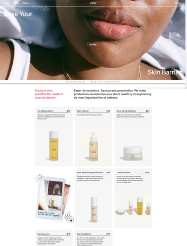 eCommerce website: ISLA