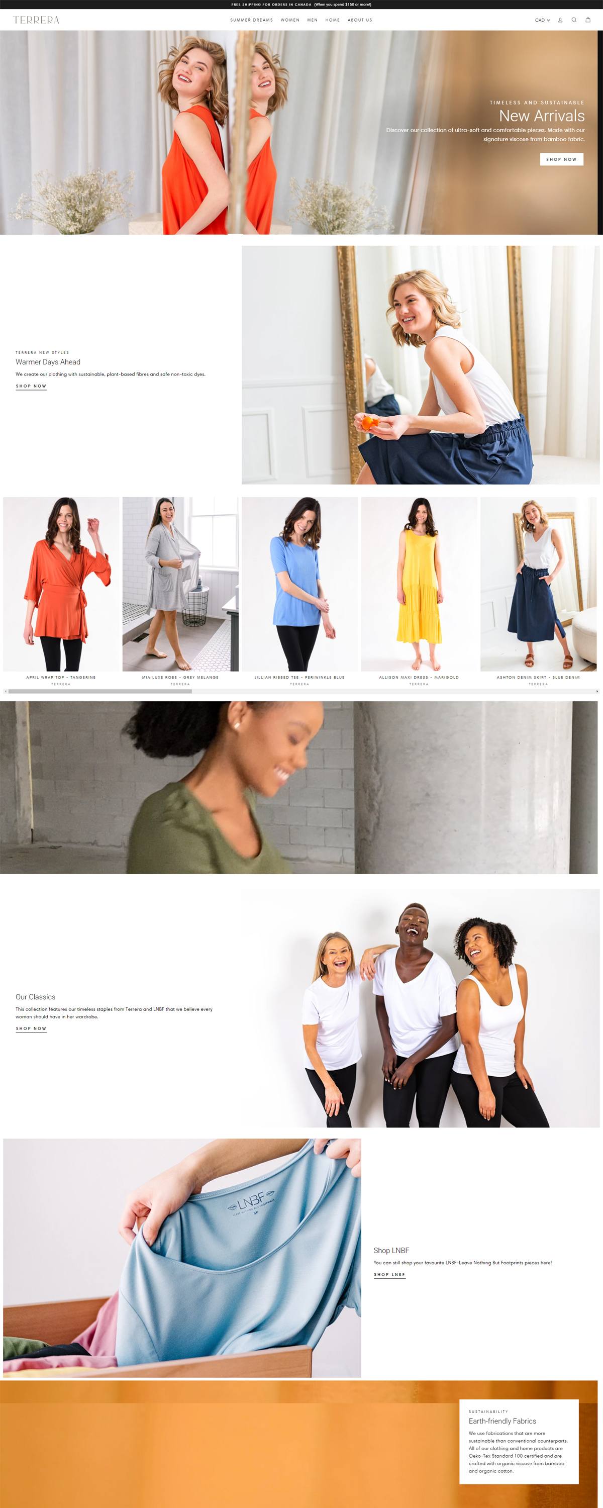 eCommerce website: Terrera