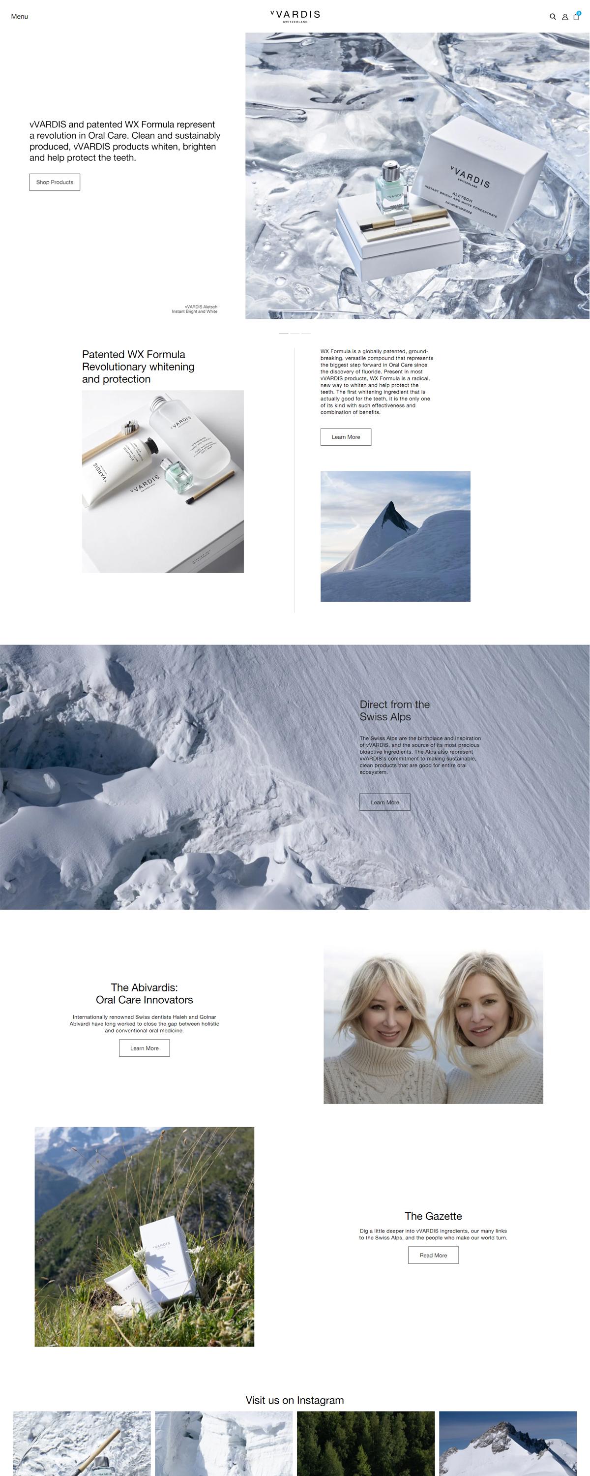 eCommerce website: vVardis