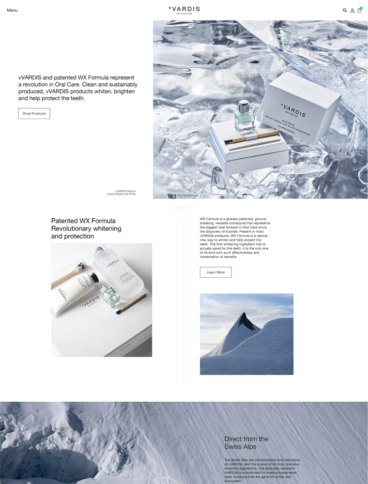 eCommerce website: vVardis