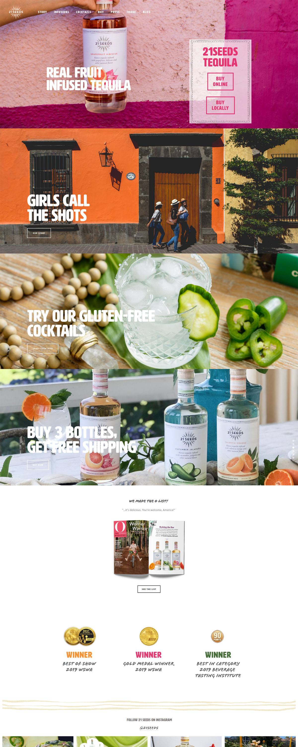 eCommerce website: 21 Seeds