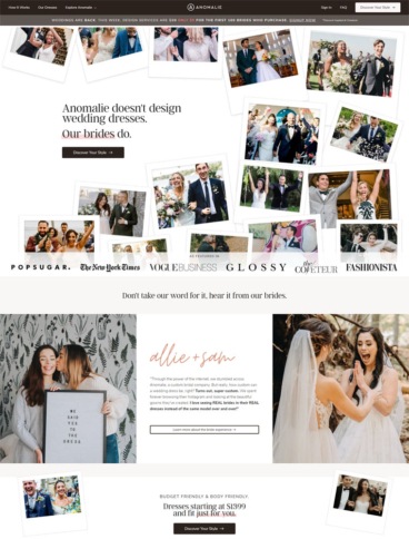 eCommerce website: Anomalie