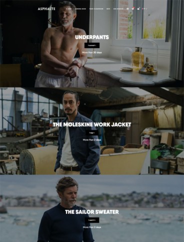 eCommerce website: Asphalte