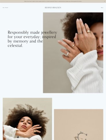 eCommerce website: Behind Bracken