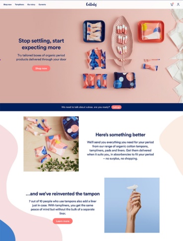 eCommerce website: Callaly