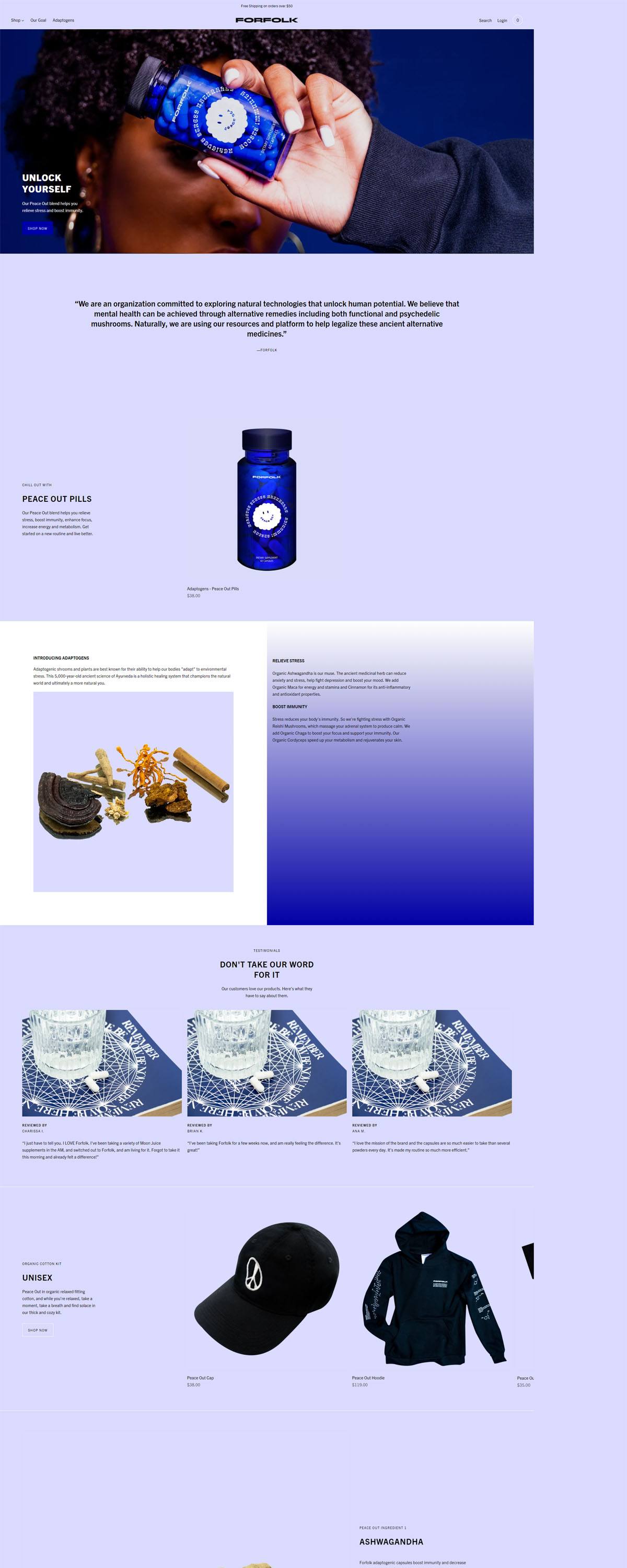 eCommerce website: Forfolk