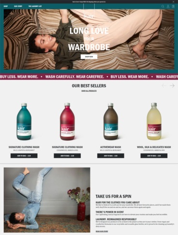 eCommerce website: Kair
