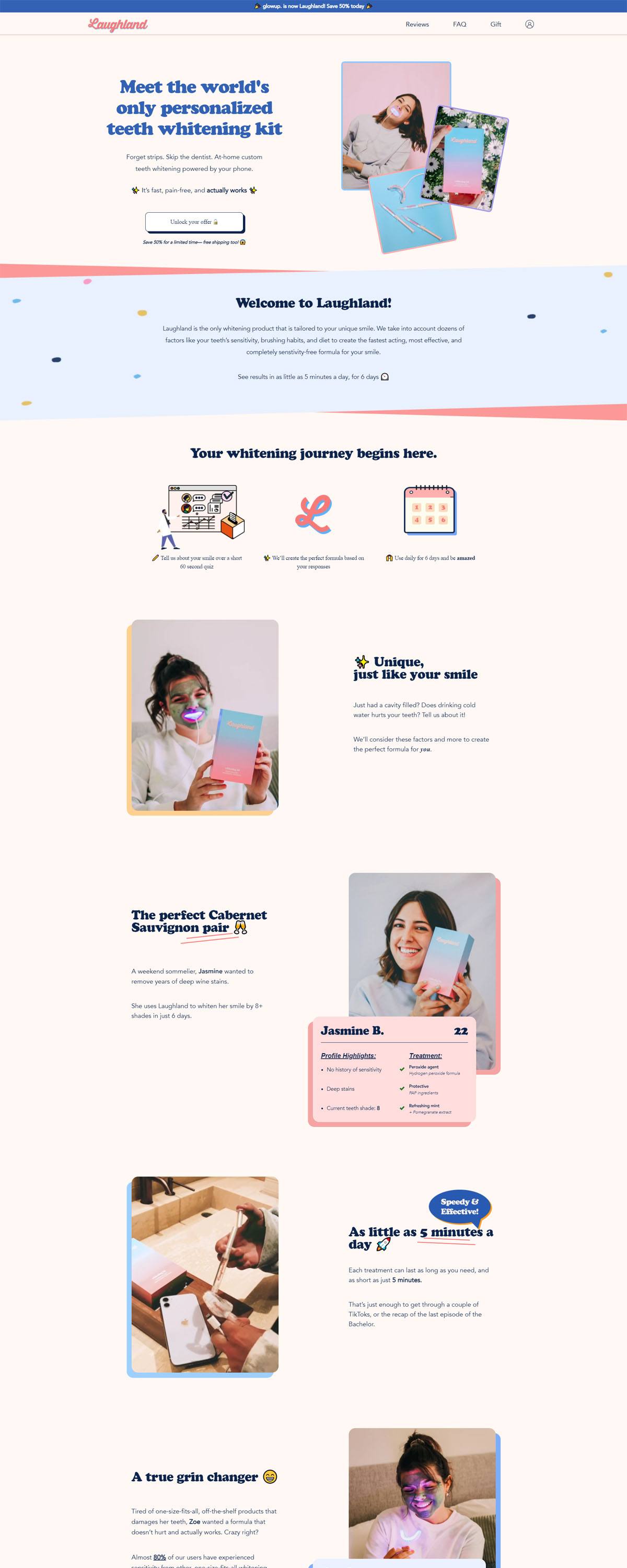 eCommerce website: Laughland