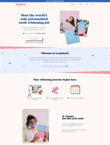 eCommerce website: Laughland