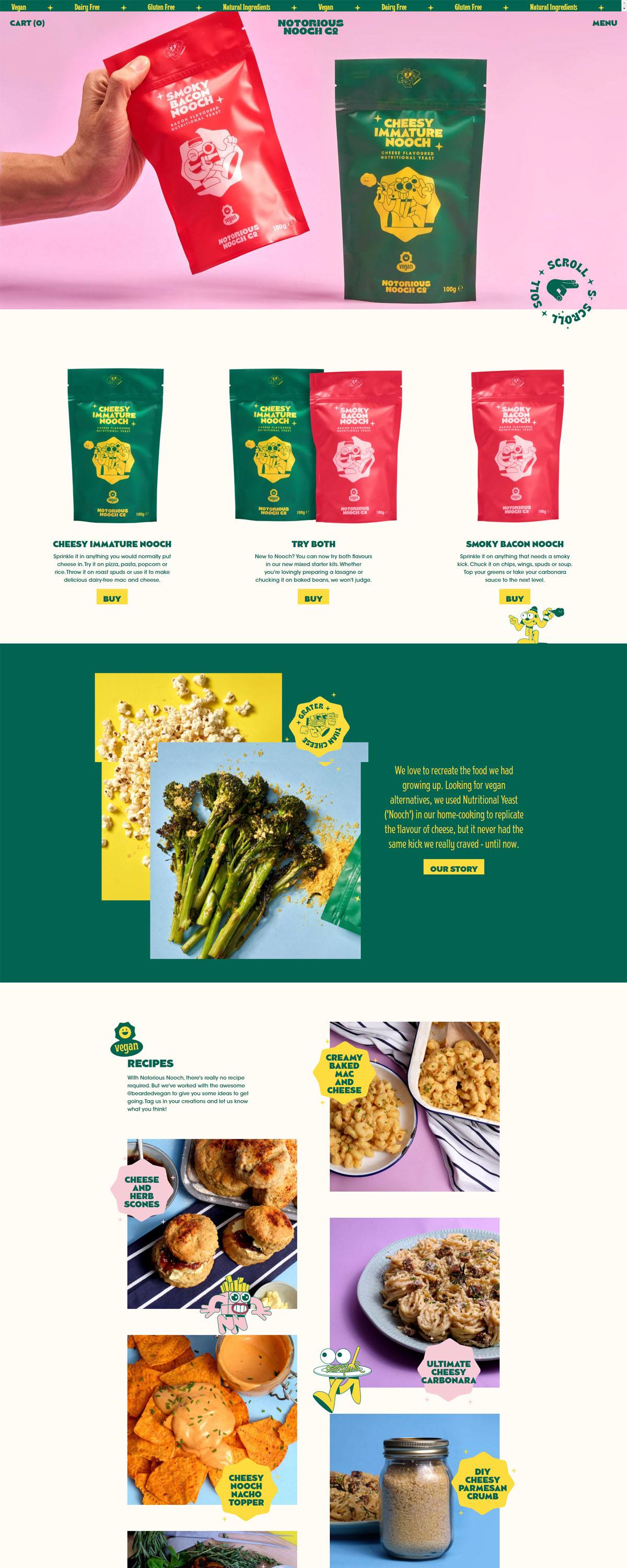 eCommerce website: Notorious Nooch Co.