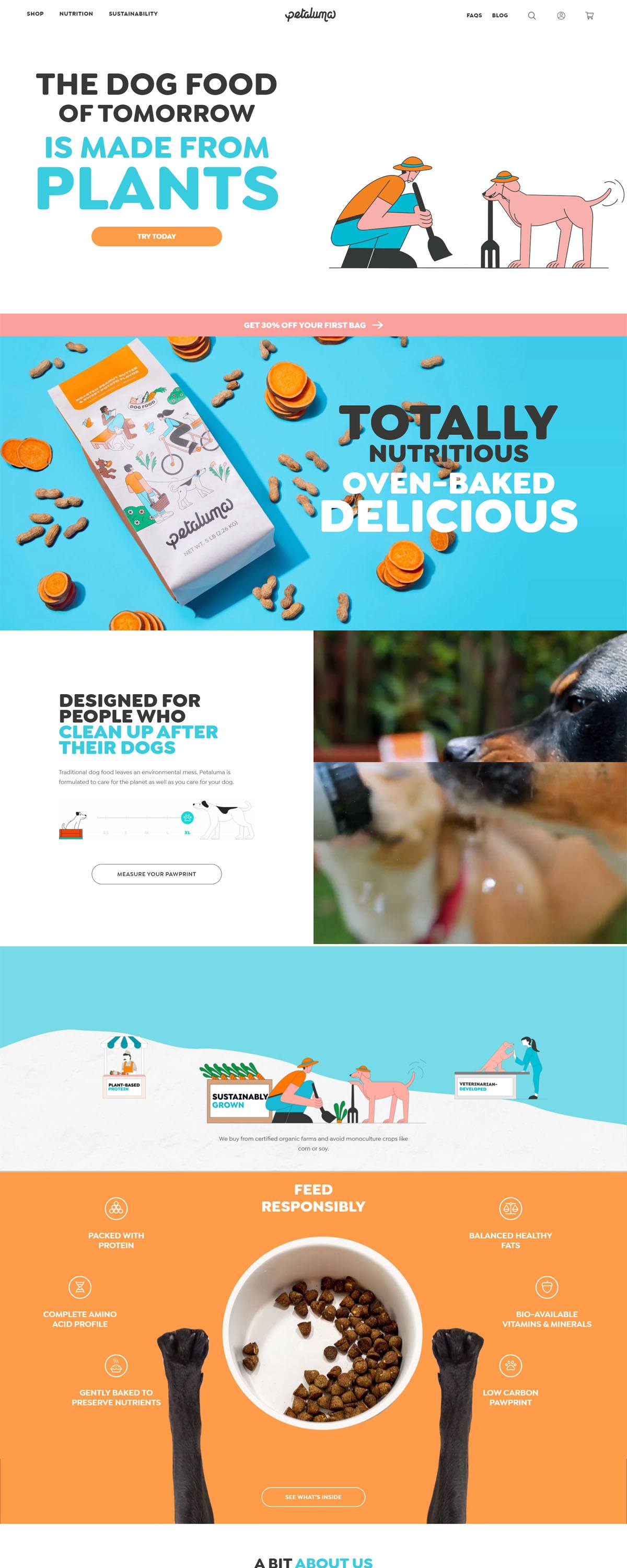 eCommerce website: Petaluma