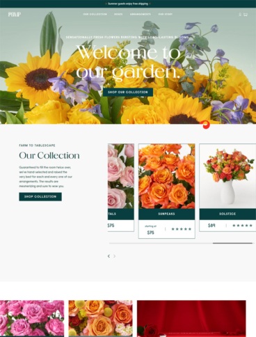 eCommerce website: POMP