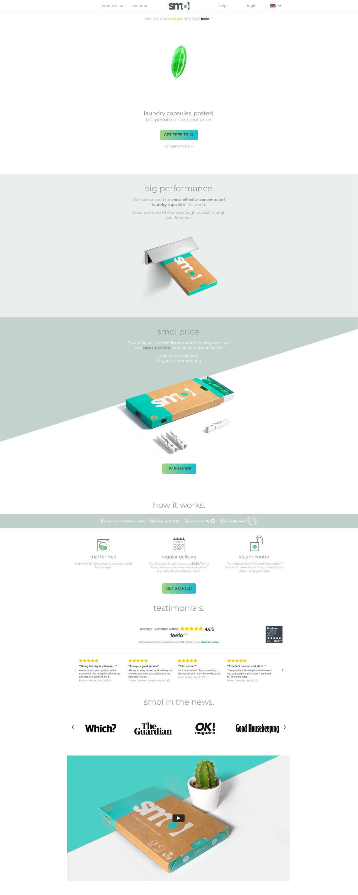 eCommerce website: Smol