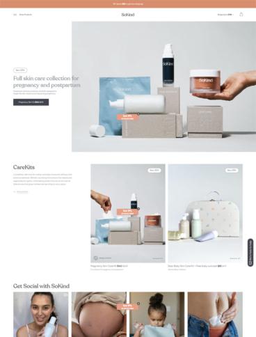 eCommerce website: SoKind