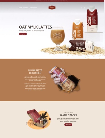 eCommerce website: Station Cold Brew Coffee Co