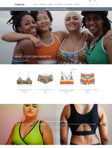 eCommerce website: TomboyX