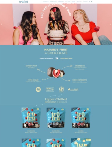 eCommerce website: TruFru