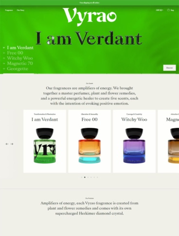 eCommerce website: Vyrao