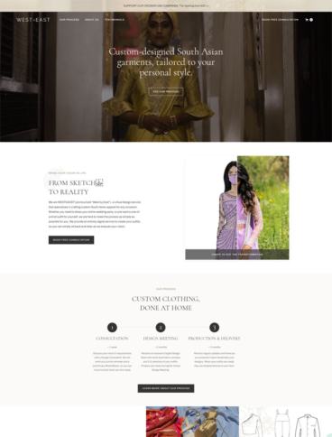 eCommerce website: WESTxEAST