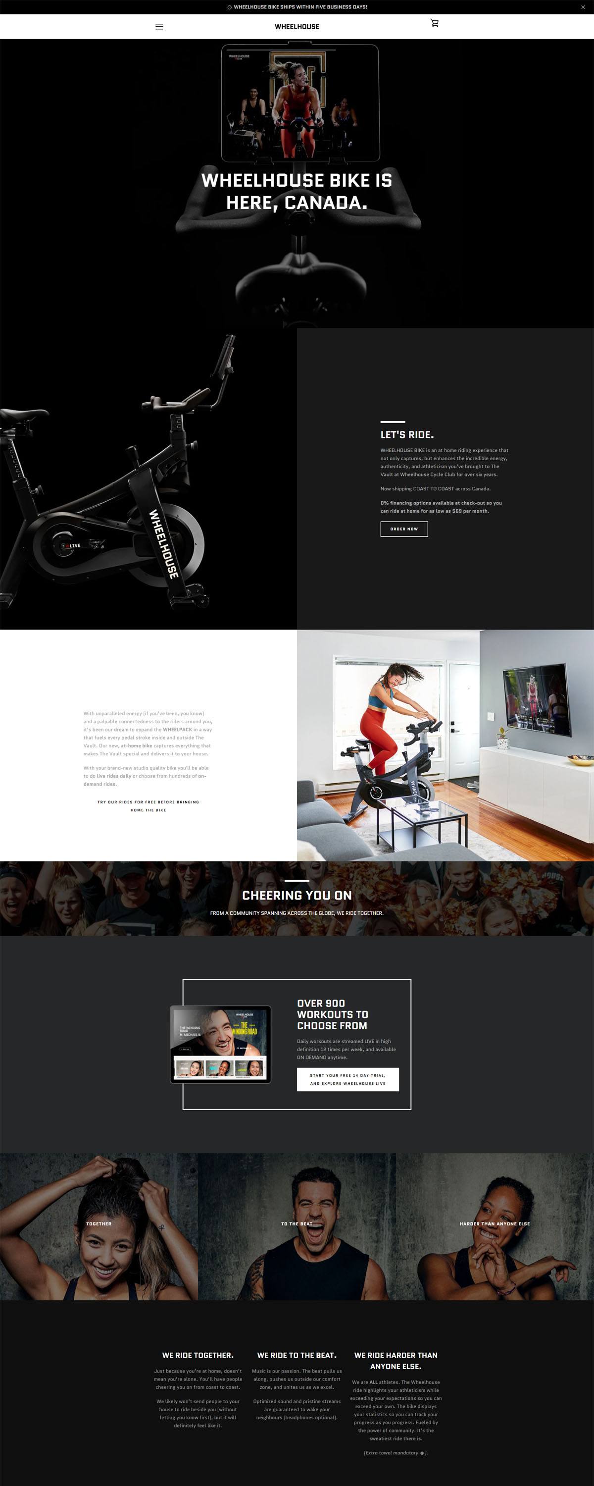 eCommerce website: Wheelhouse