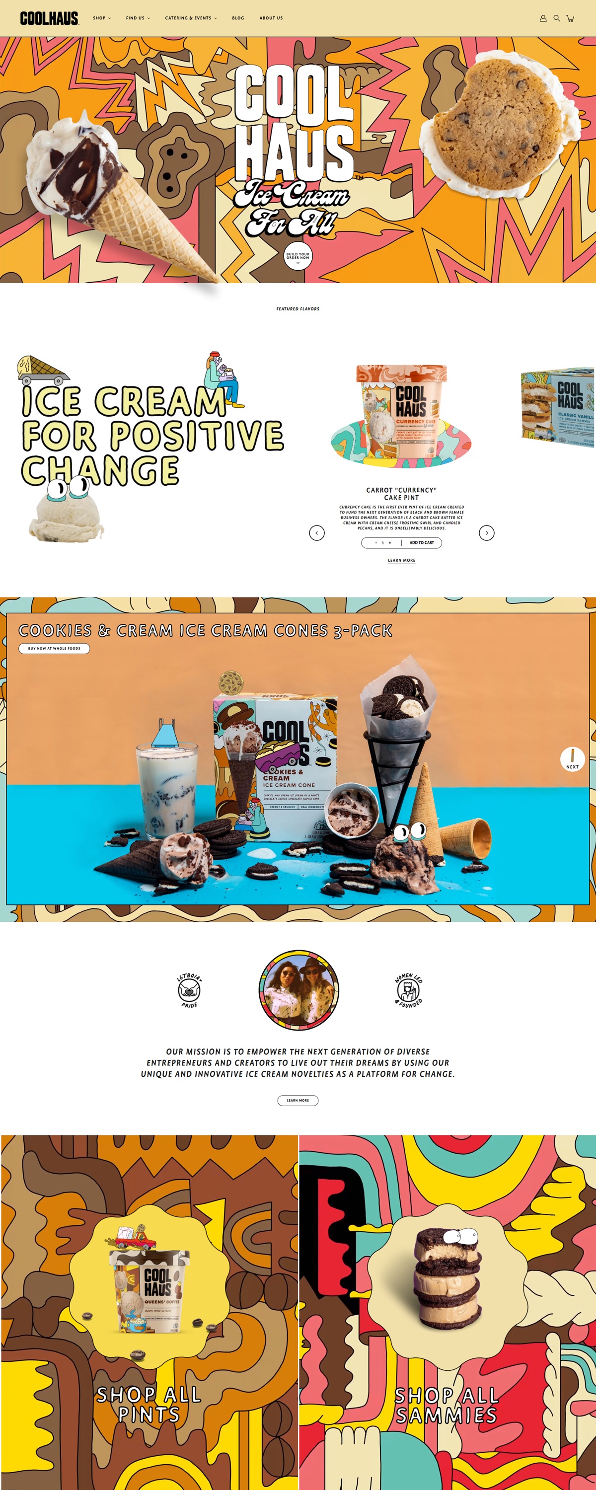 eCommerce website: Coolhaus