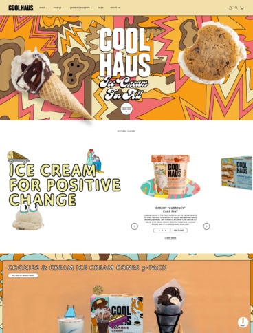 eCommerce website: Coolhaus