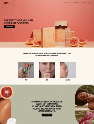 eCommerce website: GEST