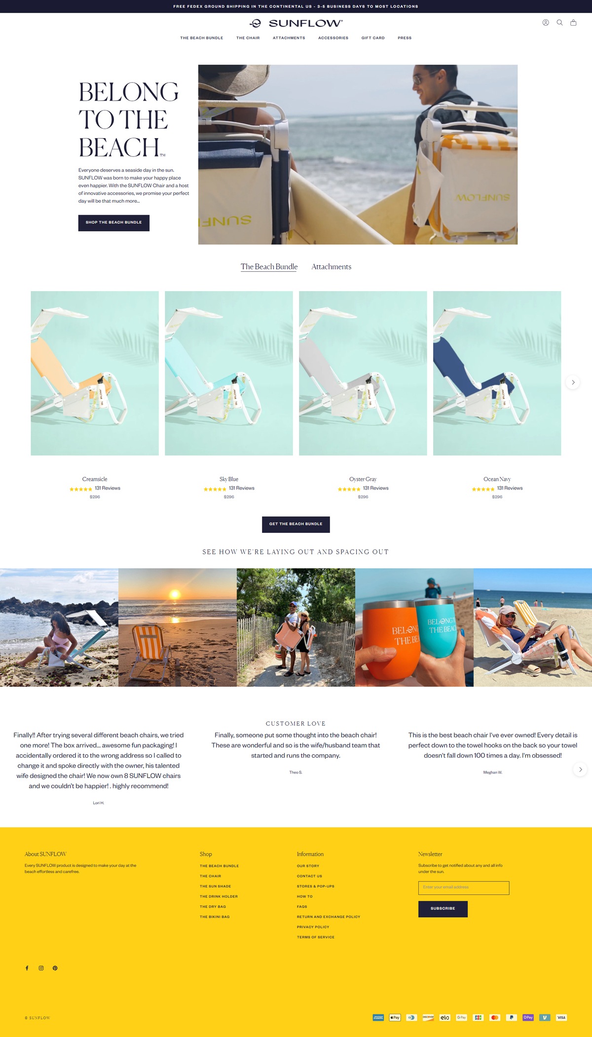 eCommerce website: Sunflow