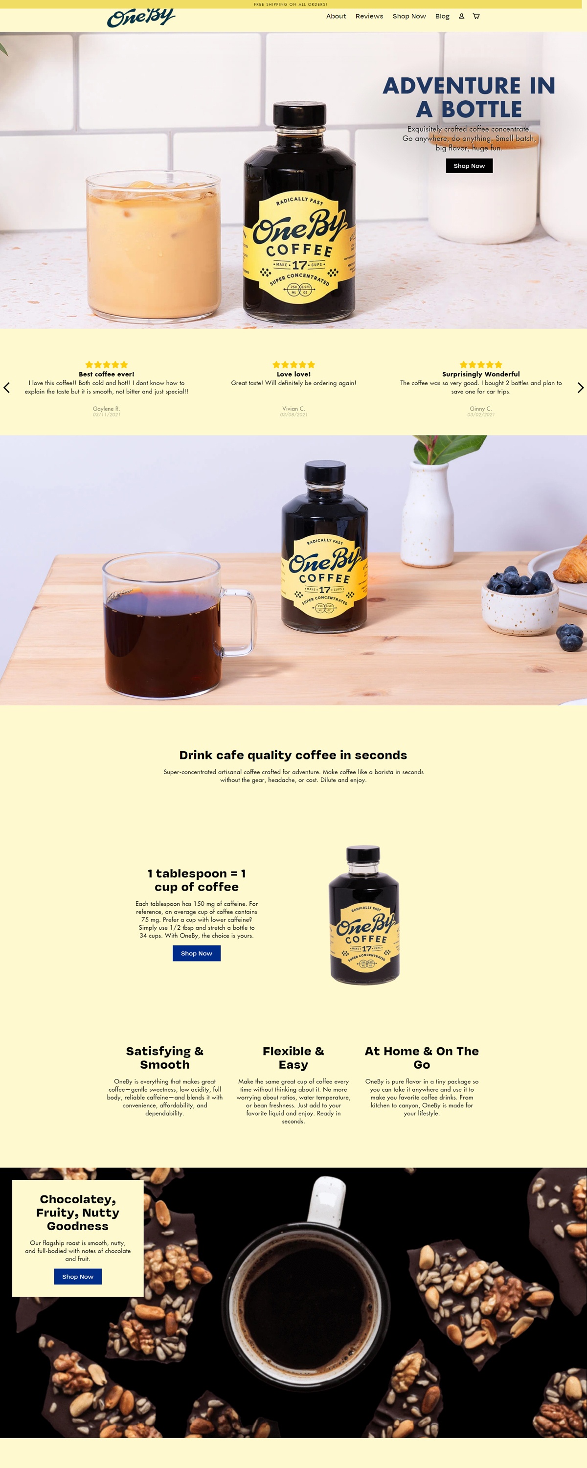 eCommerce website: OneBy