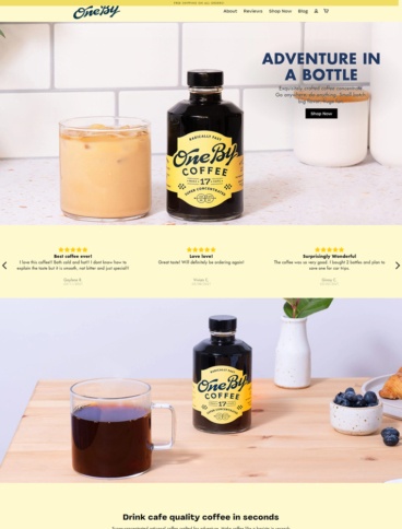 eCommerce website: OneBy