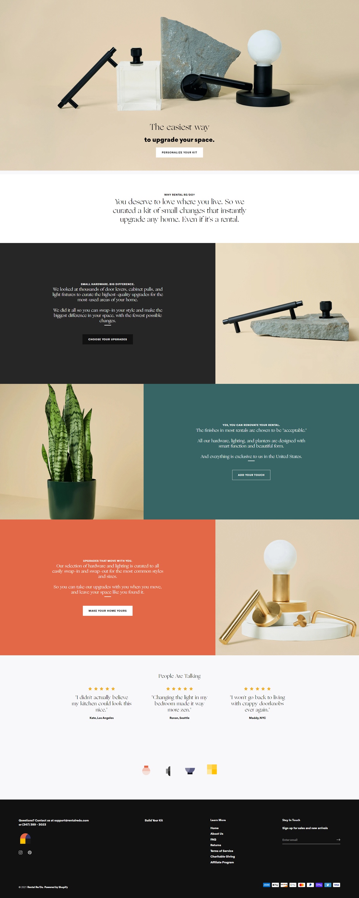 eCommerce website: Rental Re/Do