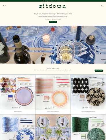 eCommerce website: Sitdown