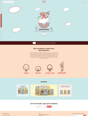 eCommerce website: Wunderground