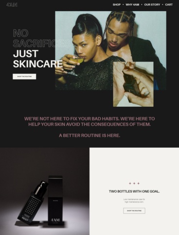 eCommerce website: 4 AM