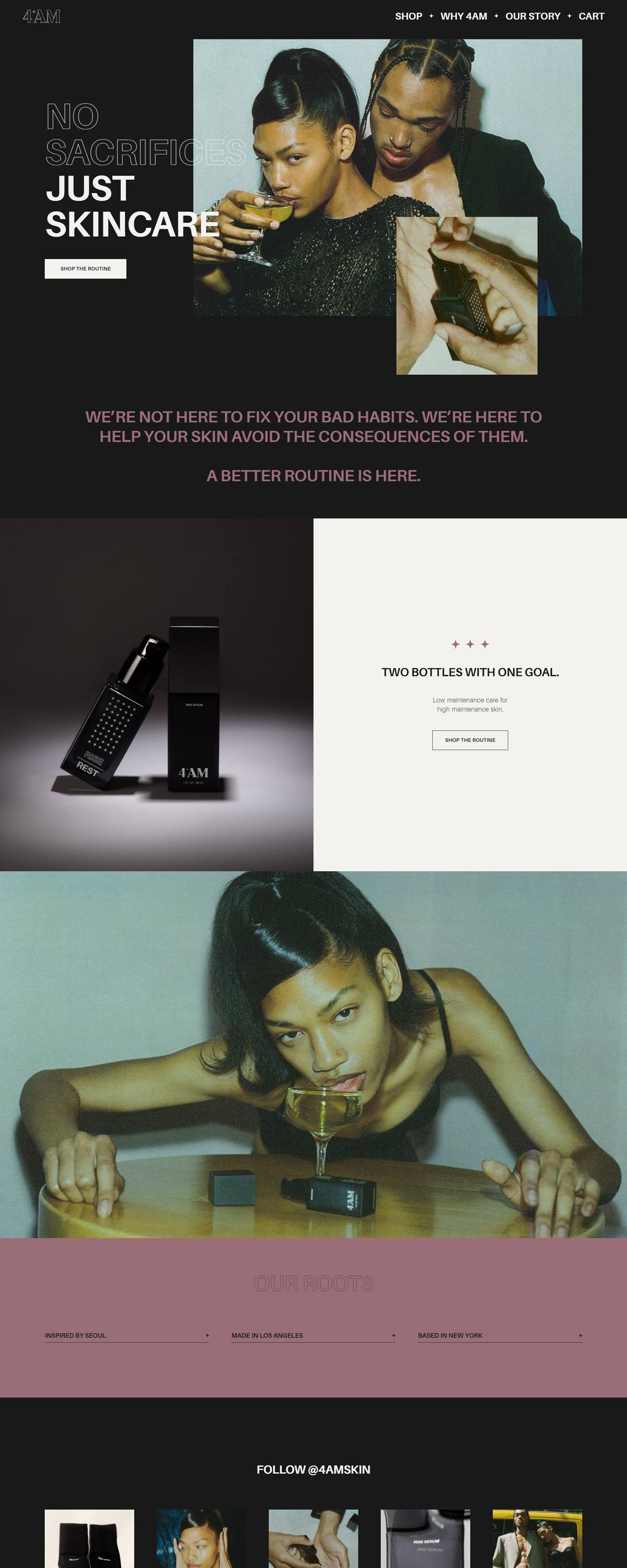 eCommerce website: 4 AM