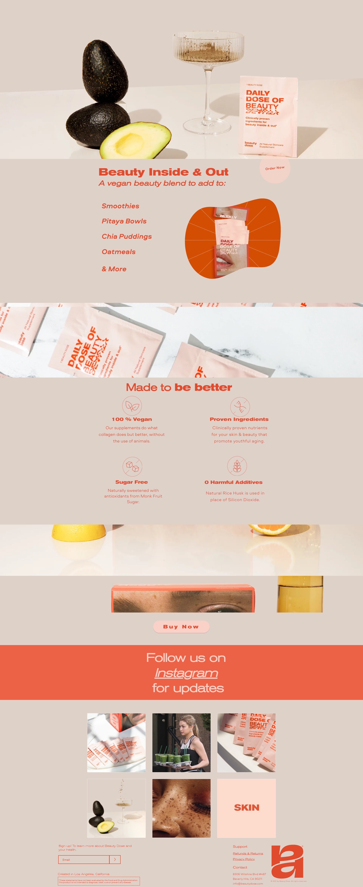 eCommerce website: Beauty Dose