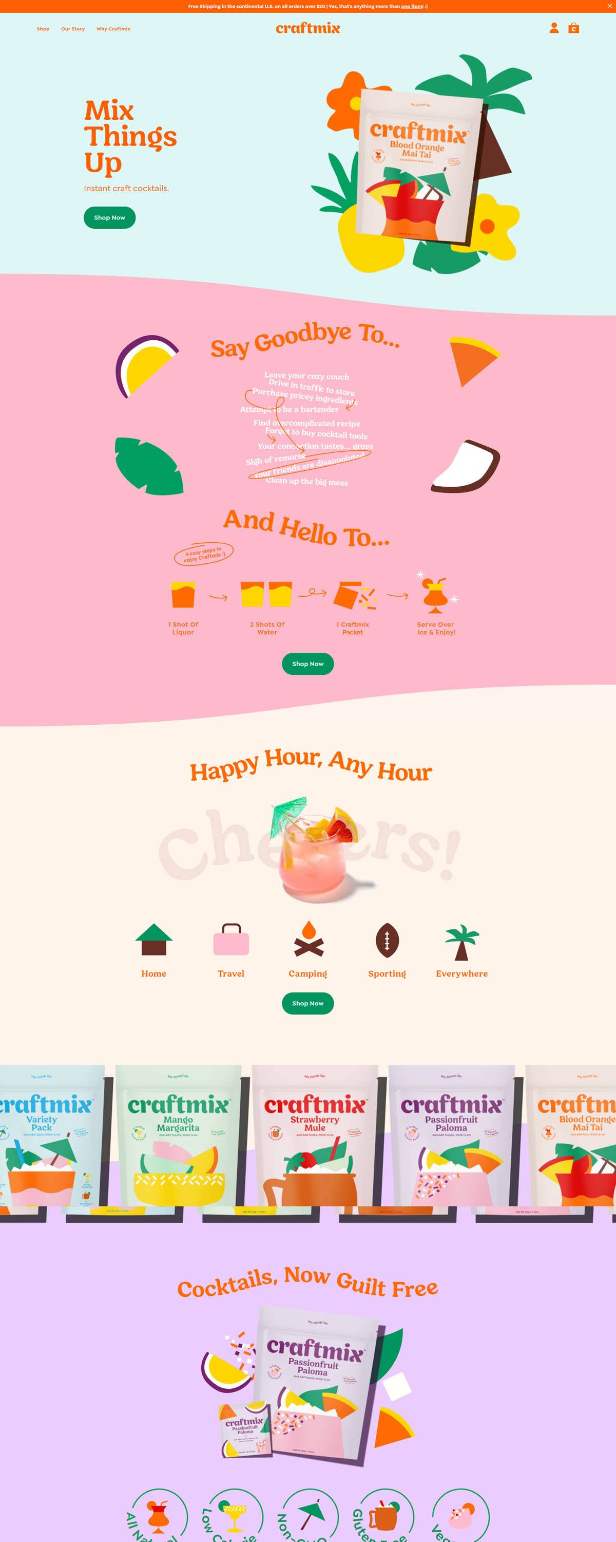 eCommerce website: Craftmix