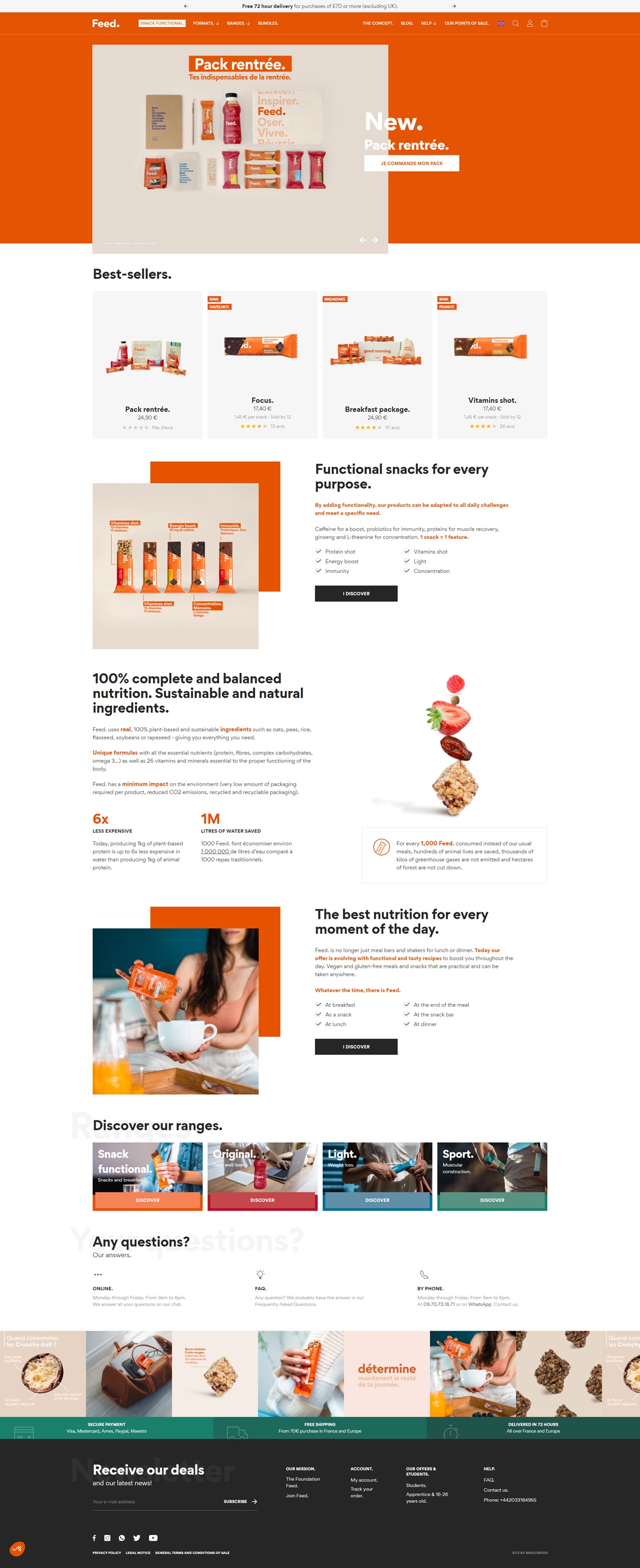 eCommerce website: Feed.